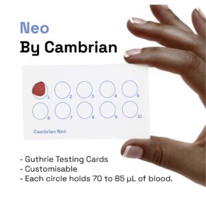 dried blood spot cards for neonatal tests